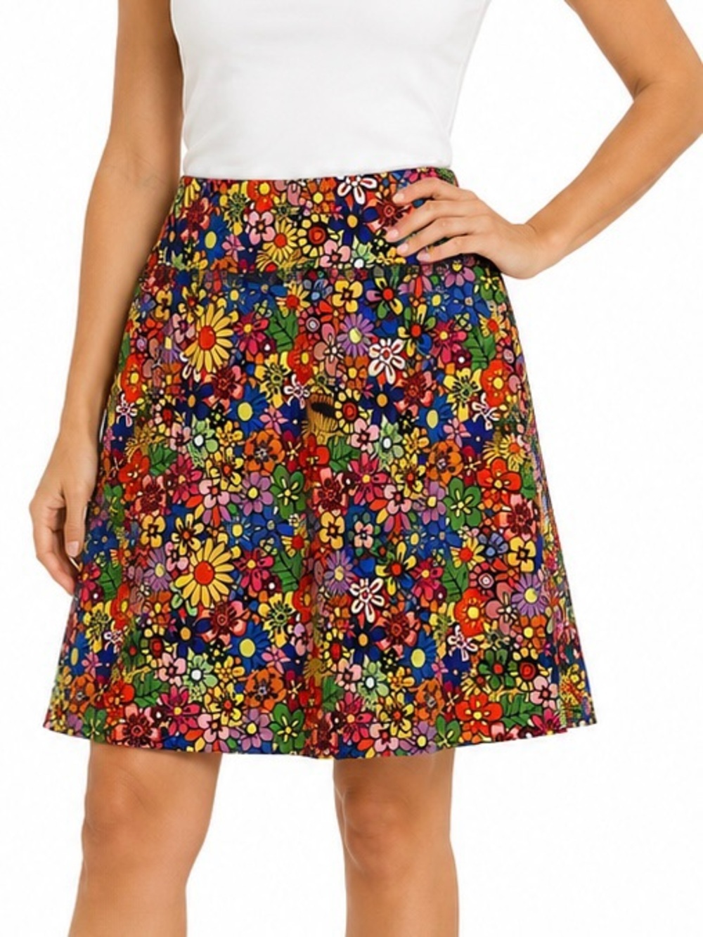 Koralhy Floral Golf Skort Women’s Medium Colorful Stretch Athletic Skirt